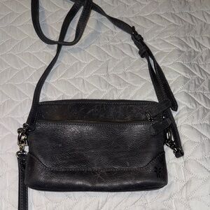 Frye Dark Leather Crossbody Bag